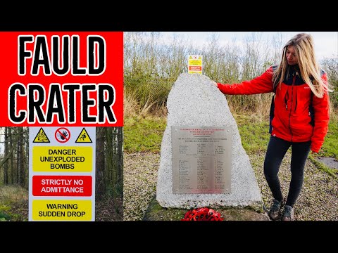 RAF Fauld Explosion | Fauld Crater Walk | Hanbury Crater | 4K Drone Footage