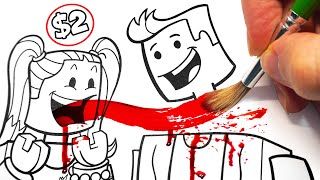 HORROR Artist vs $2 ROBLOX Coloring Book ✍️ (Scary)