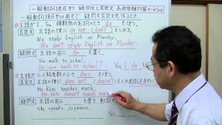 一般動詞現在形　疑問文・否定文　高校受験対策15-2/300
