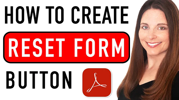 Create a Reset Button in PDF Fillable Forms in Adobe Acrobat Pro - Reset Form Fields in PDF
