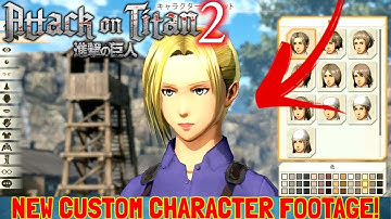 Attack On Titan 2 - NEW Custom Character Footage!