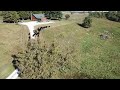 Aerial view of Royer Farm Fresh. Cattle and sheep on pasture.