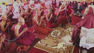 Seth Pirith Chanting By Ven Nauyane Ariyadhamma Maha Thero And Bhikkhus For Ven Pa Auk Sayadaw