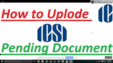 ICSI || How to Upload CS Pending Documents with the help of | ICSI LIVE UPDATE | #Rajpicz
