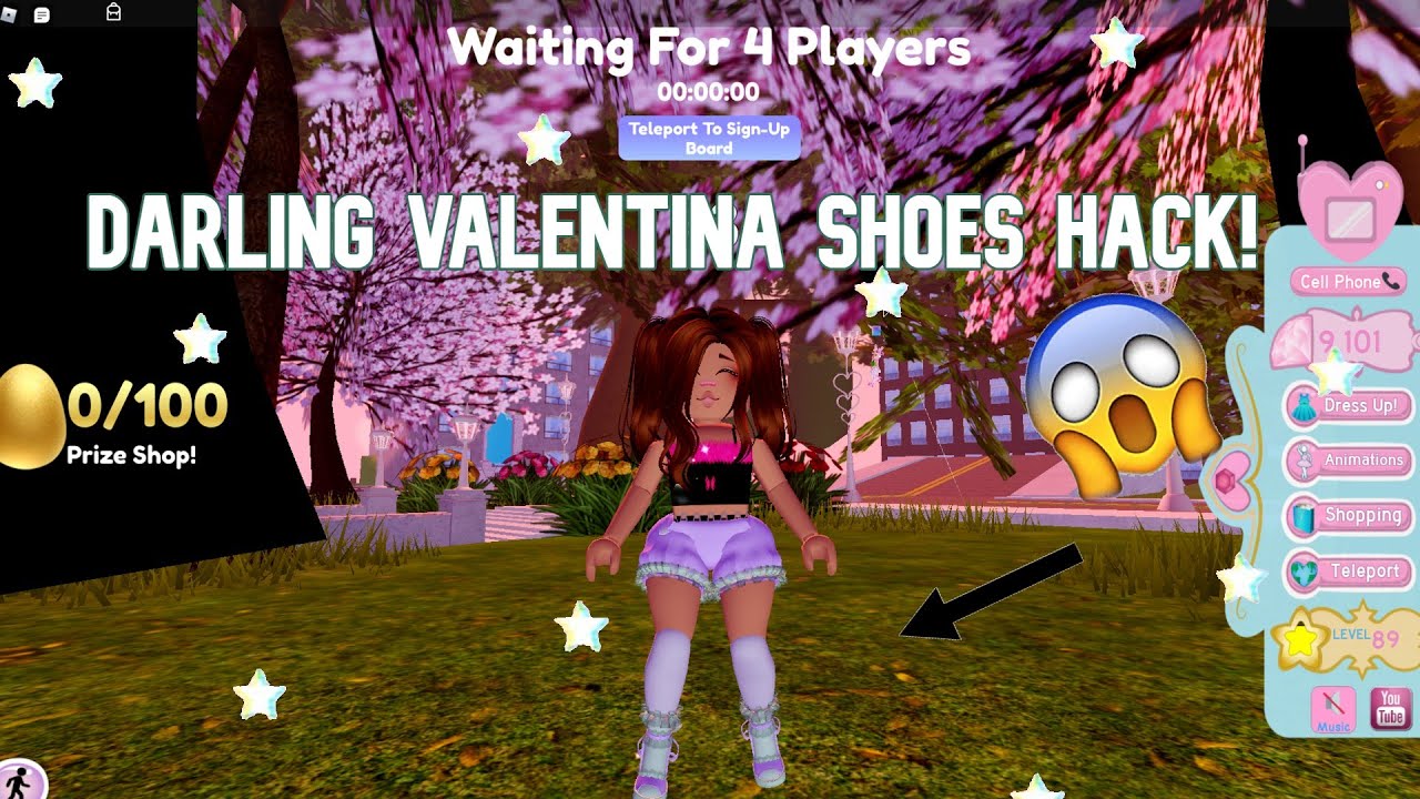 DARLING VALENTINA SHOES HACK! (How to add socks) 【 Royale High】 YouTube