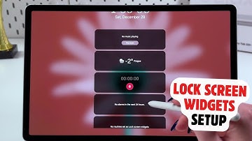 How to Set Up Lock Screen Widgets on Samsung Galaxy Tab S10+ 5G