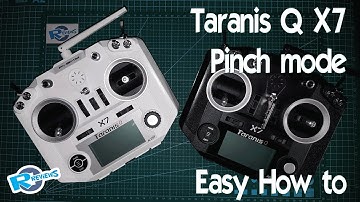 Taranis Q X7 Pinching Mode - no soldering or cutting easy how to