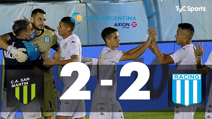 San Martin (SJ) 2 (1)-(4) 2 Racing I Copa Argentina