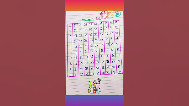 1 to 100 counting #trending #education #ginti