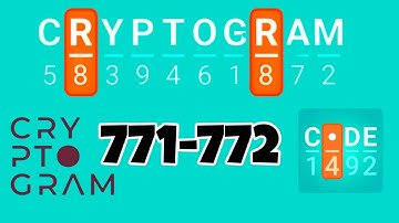 CRYPTOGRAM level 771 772