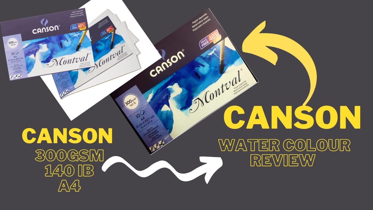 Review Canson Watercolour A4 Paper (300gsm) || watercolour paper review ...
