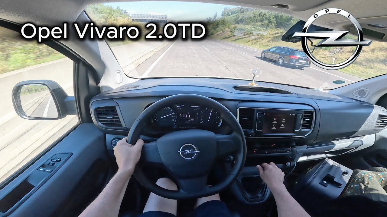 2021 Opel Vivaro van 2.0 Turbo Diesel (120 hp) - On the German Autobahn