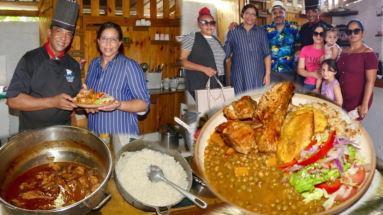 PESCADO AL COCO, Guandules Guisados y Bique de Langosta en el Fogón 🔥 La Vida del Campo