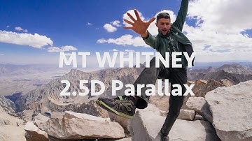 Mt Whitney Animation - Parallax 2.5D Photo