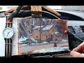 Paint a Winter Streetscape in Gouache from Inside a Parked Car