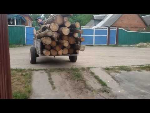 Мотоблок Мотор Сич и самодельный прицеп видео 2