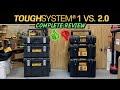 DeWalt ToughSYSTEM 1 Vs. Tough SYSTEM 2.0 Toolboxes - Which one is better?
