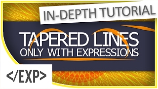 [TUTORIAL] Tapered Line Strokes in After Effects Using Expressions!
