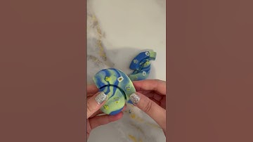 Circle Polymer Clay Dalgona Cookie #shorts #polymerclay #dalgona