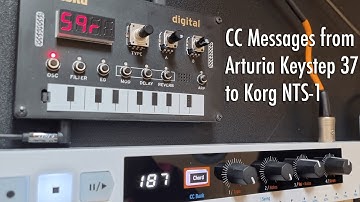 Sending Midi CC Messages from Arturia Keystep 37 to Korg NTS-1