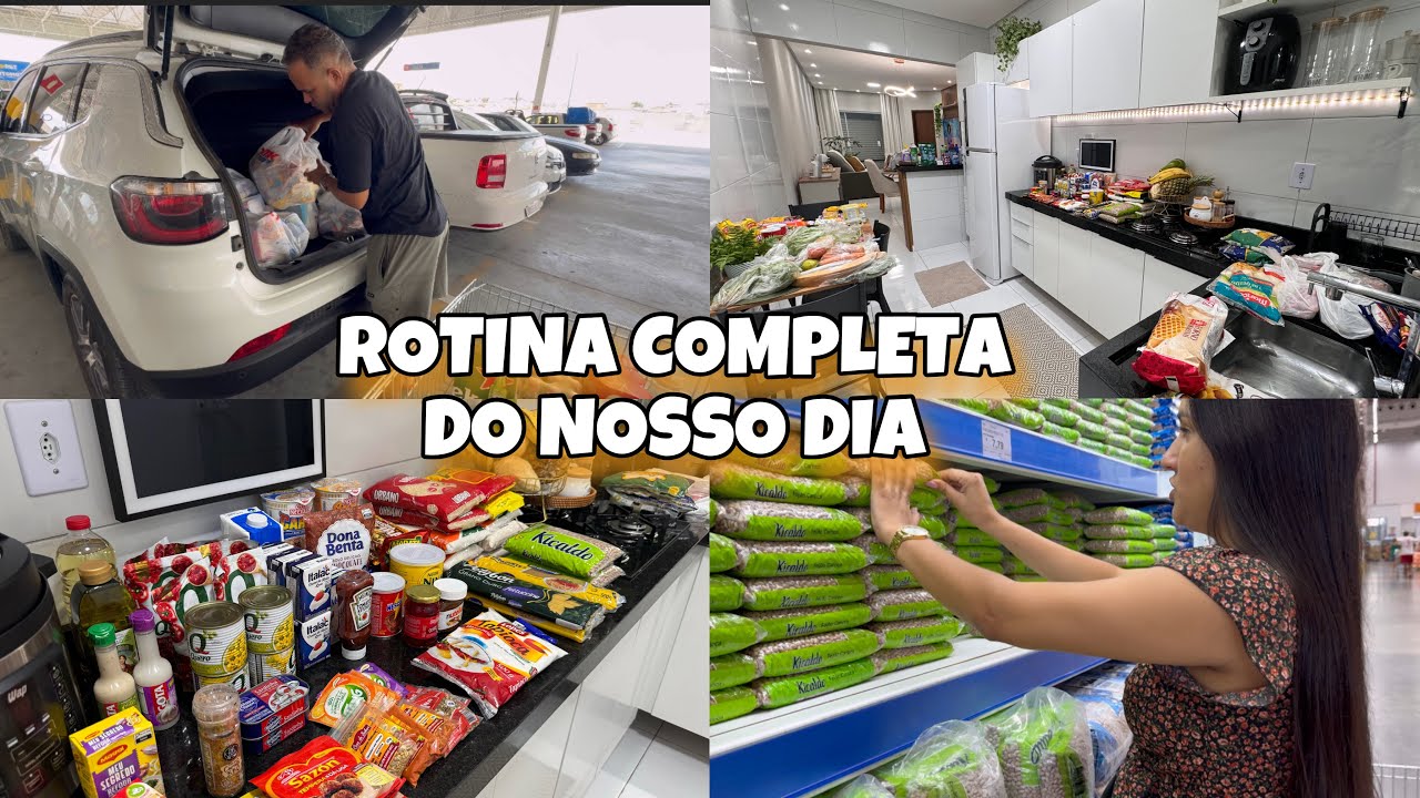 ROTINA COMPLETA - COMPRAS DO MÊS PRA CASA NOVA + COMPRINHAS DE DECORAÇÃO 🏡