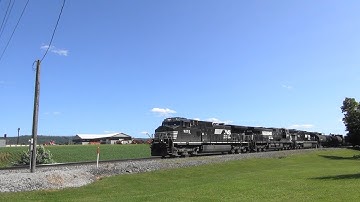 NS 9252 leads NS 16T EB on the NS Lurgan Branch