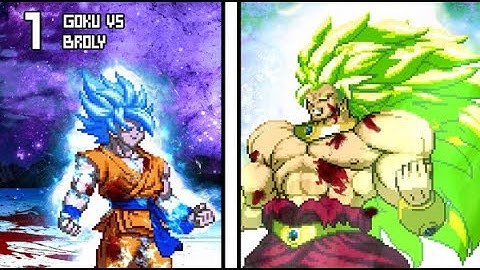 [What-If 1] Broly (Legendary Super Saiyan 3) VS Goku (Super Saiyan Blue).