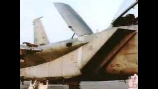 F-15 lands with one wing