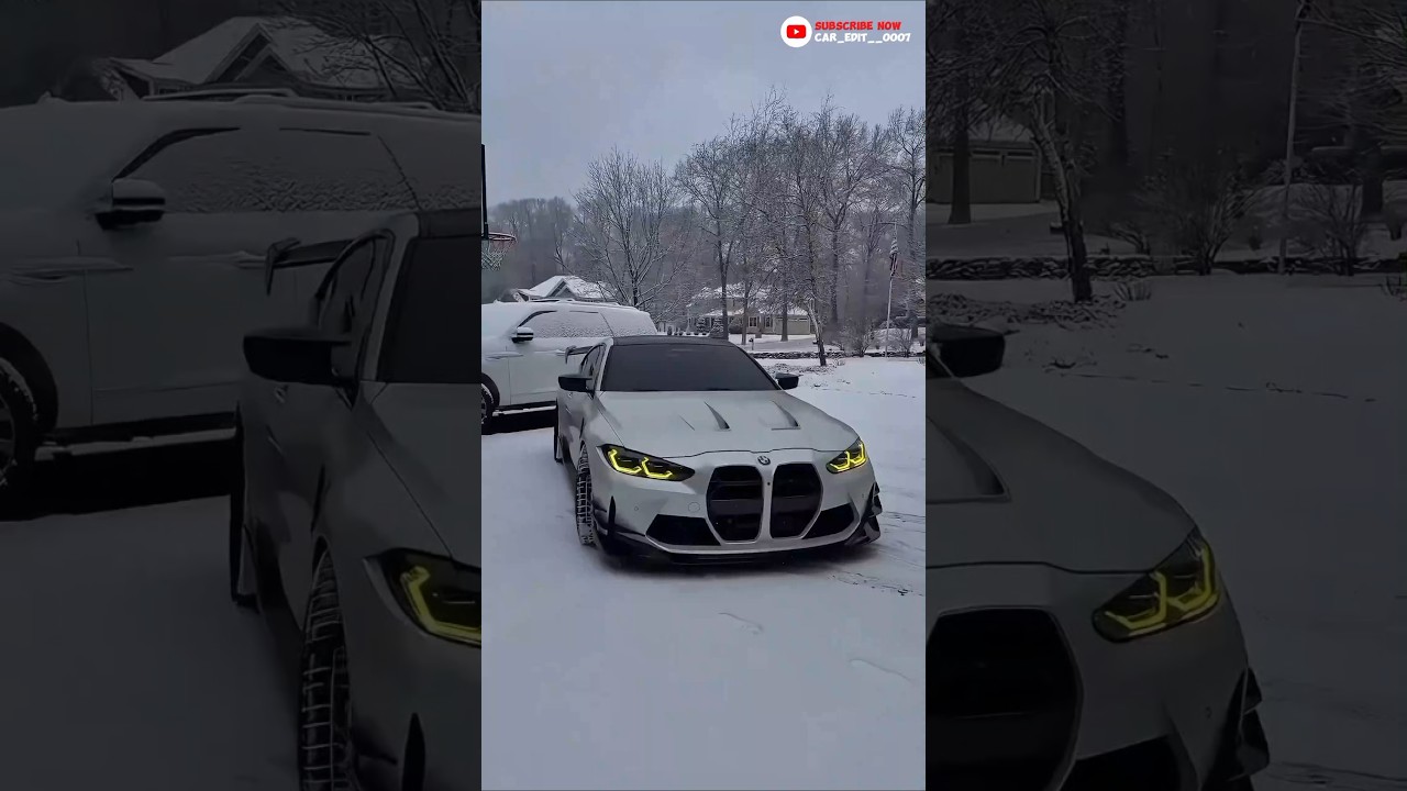 BMW M4 Snow Magic!🏎️❄️✨|BestCinematic Edit/Gata only song ❤️/