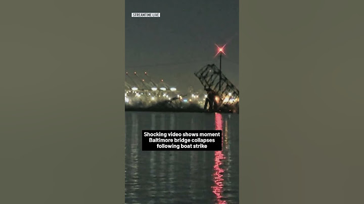 Shocking video shows moment Baltimore bridge collapses following boat strike