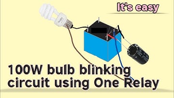 230V bulb blinking using relay #easyproject4u #relay #blinking