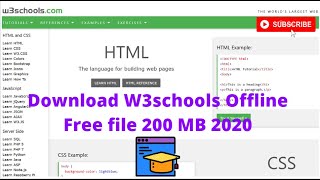 Download W3schools Offline Version 2020 For Free !Latest Full Website!!