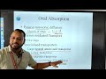Mechanism of drug absorption from different routes