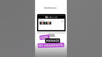 How to manage your headshots! |Notion Template #notion #actors #notiontemplate  #productivity