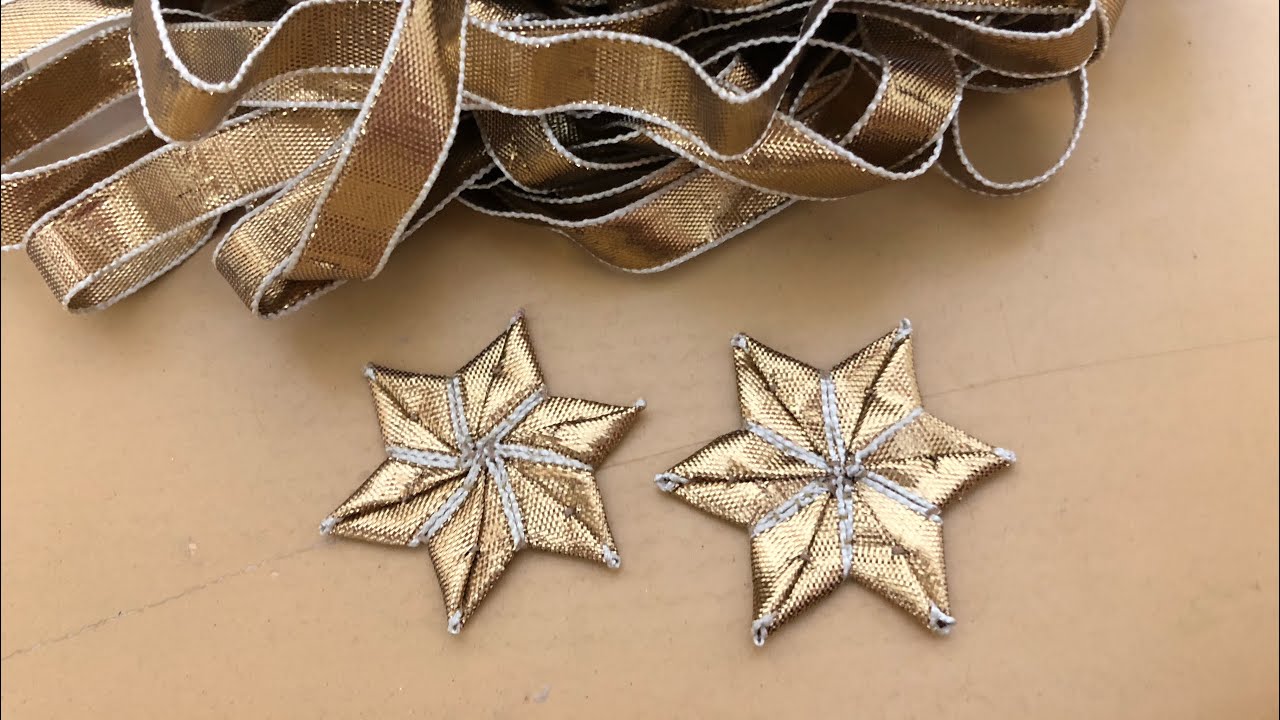Gota Star Flower Making No. 02 || Hand Embriodery || गोटा फूल II گوٹا پھول بنانے کا طریقہ