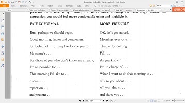 presentation in English Unit 2: Language use for introduction