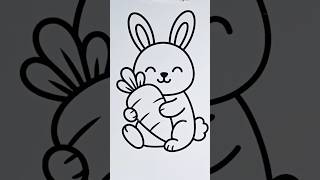 Rabbit Coloring ASMR #rabbit #asmr #shorts