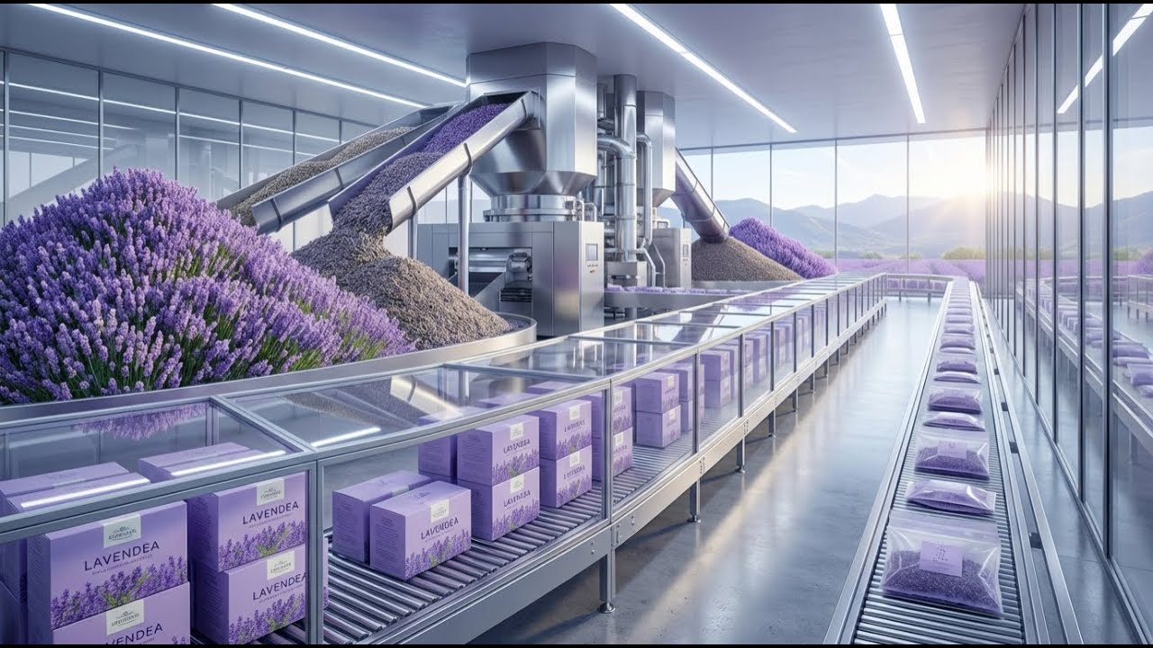 Inside A Modern, High-Tech Lavender Tea Factory: How To Make Lavender Tea At Industrial Scale