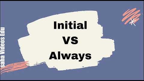 Verilog HDL Telugu Lectures || initial vs always block