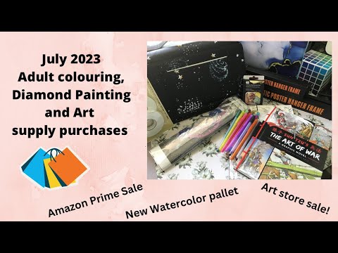 July 2023 Adult Colouring And Art Supply Haul