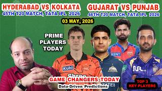 SRH vs KKR + GT vs PBKS Today Match Analysis🔥आज के दोनों मैच का पूरा खेल बदलने वाला Analysis | IPL26