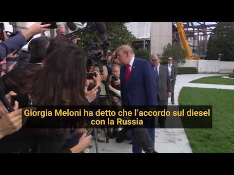 Russian diesel, Trump to Meloni: "The deal with Putin is for the whole world, not for us"