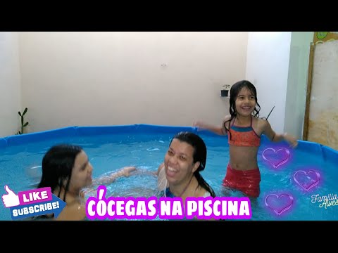 #Desafio das cócegas na #piscina com as meninas #pool chellege