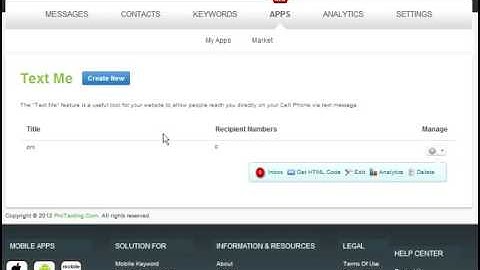 How to setup Text Me Button (help video by ProTexting)
