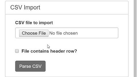 Importing the records from the .CSV file vuejs