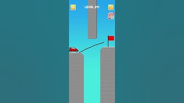 Draw Bridge puzzle level 211 #gameplay #bridge #games #gaming #game #shortvideo #shorts #short #draw