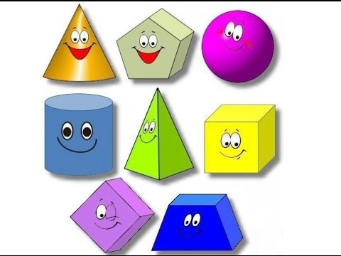 Учим Геометрические фигуры Круг Квадрат Треугольник Прямоугольник Овал Ромб. Learn Geometric shapes