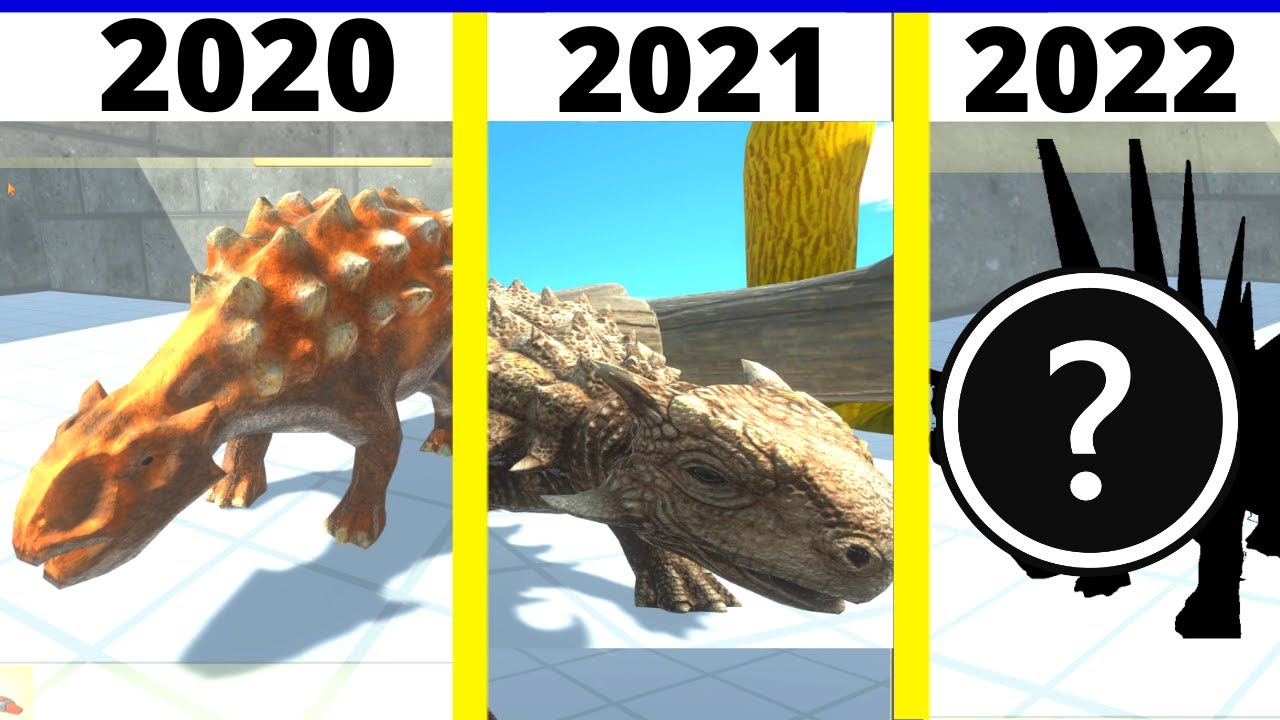EVOLUTION OF ANKYLOSAURUS  -  2020   2021   2022  -  HOW WOULD IT BE? ANIMAL REVOLT BATTLE SIMULATOR