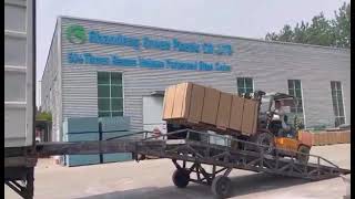 PVC formwork container loading with pallet packing