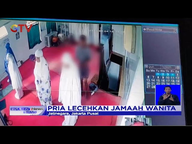 Aksi Pria Lecehkan Jemaah Wanita saat Salat di Jatinegara Terekam CCTV - BIS 05/06 class=